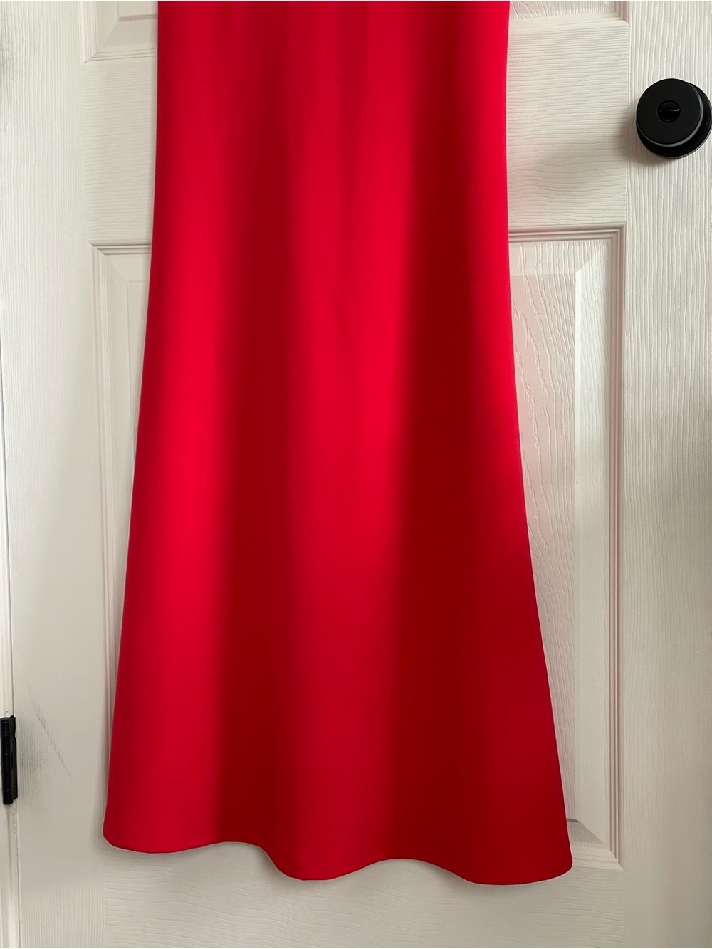 Lulu’s Red Off Shoulder Maxi Dress Formal Evening Gown Size S Flattering Fitted - Picture 4 of 10